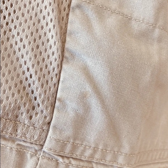 Men’s Columbia XL PFG Shorts Fishing Beige Cargo Utility Shorts Mesh Pockets XL - Picture 9 of 15